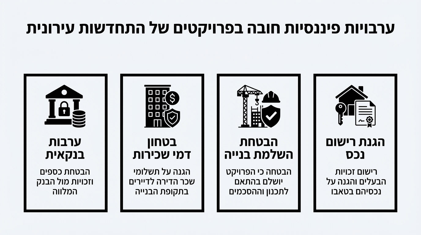 מערך הבטוחות והערבויות הנדרשות בפרויקט פינוי בינוי
