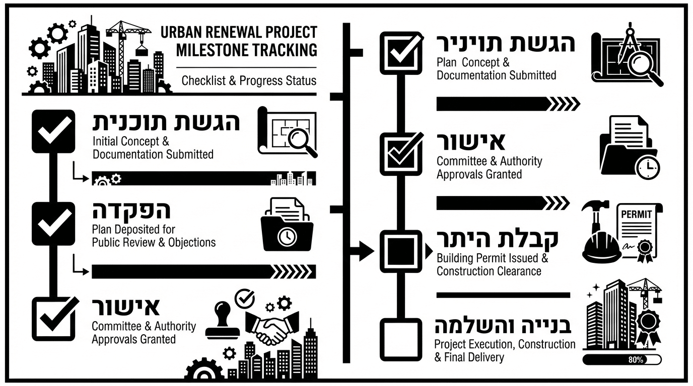 מדדים להערכת התקדמות פרויקט פינוי בינוי בנווה דוד