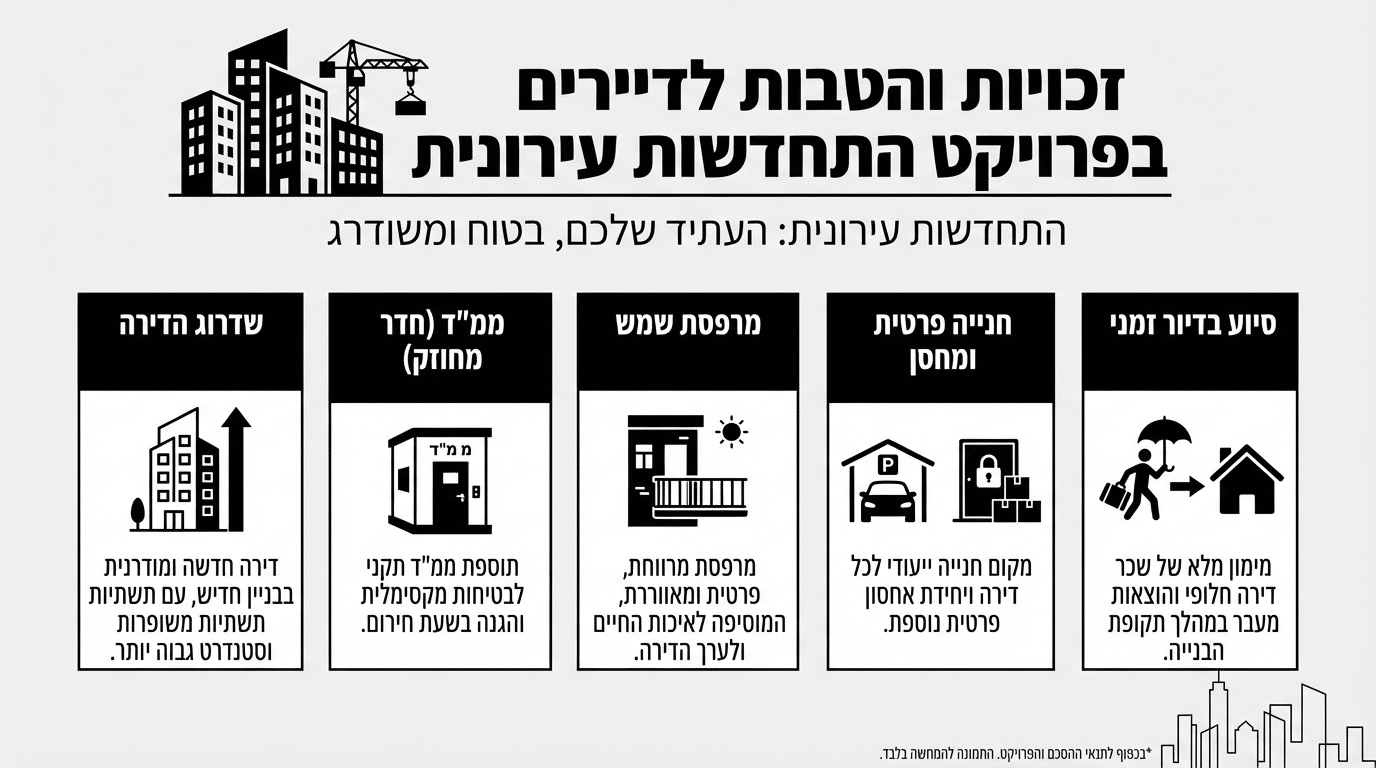 זכויות דיירים בפרויקטי התחדשות עירונית - מה מקבלים בפינוי בינוי בבת גלים