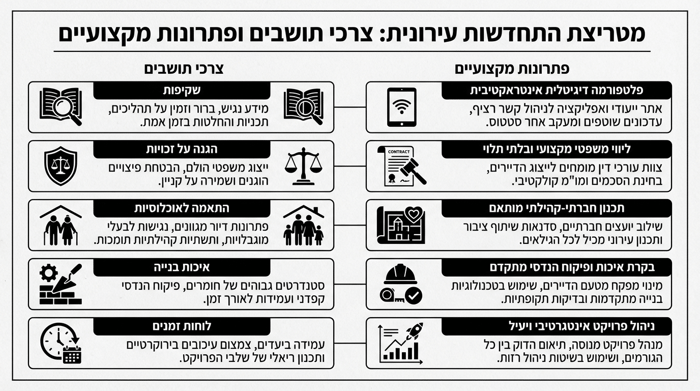 ליווי מקצועי בתהליך פינוי בינוי