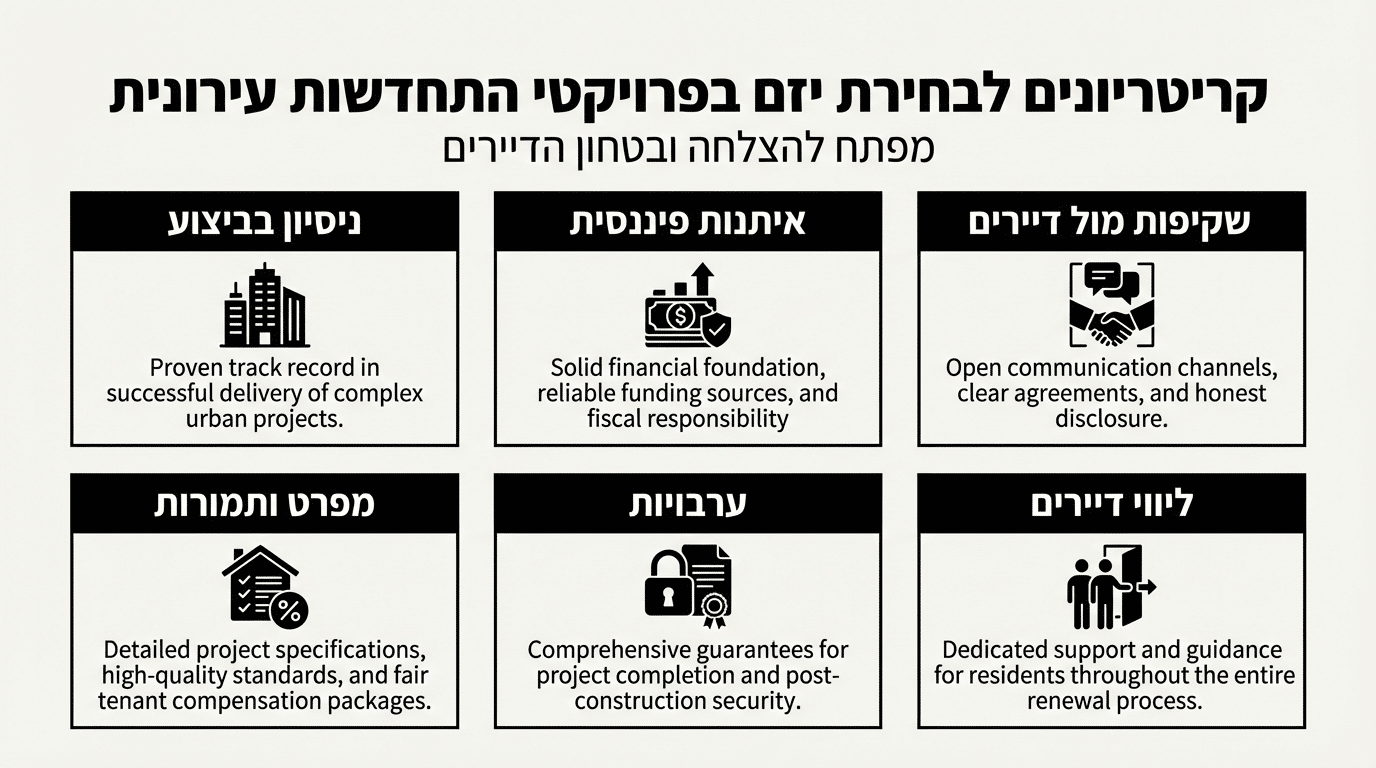 בחירת יזם לפרויקט פינוי בינוי בעין הים חיפה