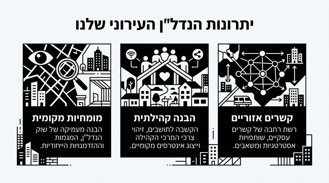 יתרונות העבודה עם יזם מקומי בקריות